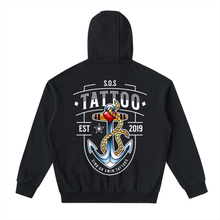 Load image into Gallery viewer, est 2019 Drop-Shoulder Zip Up Hoodie