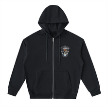Load image into Gallery viewer, est 2019 Drop-Shoulder Zip Up Hoodie