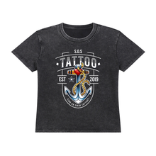 Load image into Gallery viewer, est 2019 Vintage Wash Drop Shoulder T-shirt