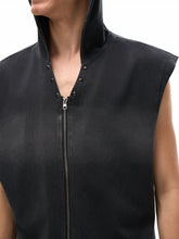 Load image into Gallery viewer, SOS - RETIREMENT Vintage Washed Zip-Up Hooded Tank Top