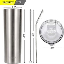 Load image into Gallery viewer, Stainless Steel Skinny Tumbler