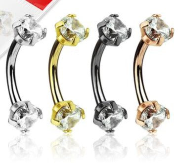 Curved Barbells - Jewelled